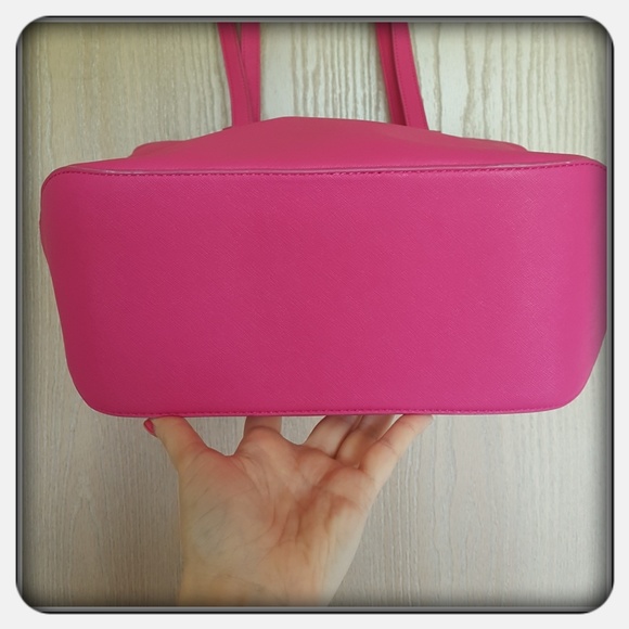 NWT Vera Bradley Fushsia Saffiano Satchel - Picture 4 of 7